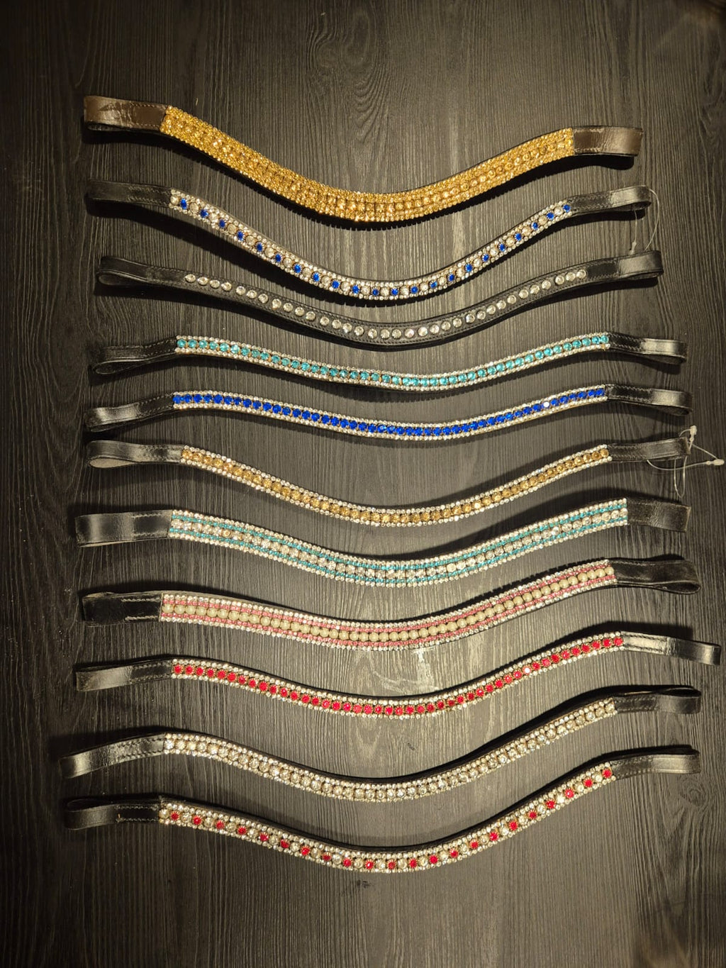 Frontriem Full met steentjes