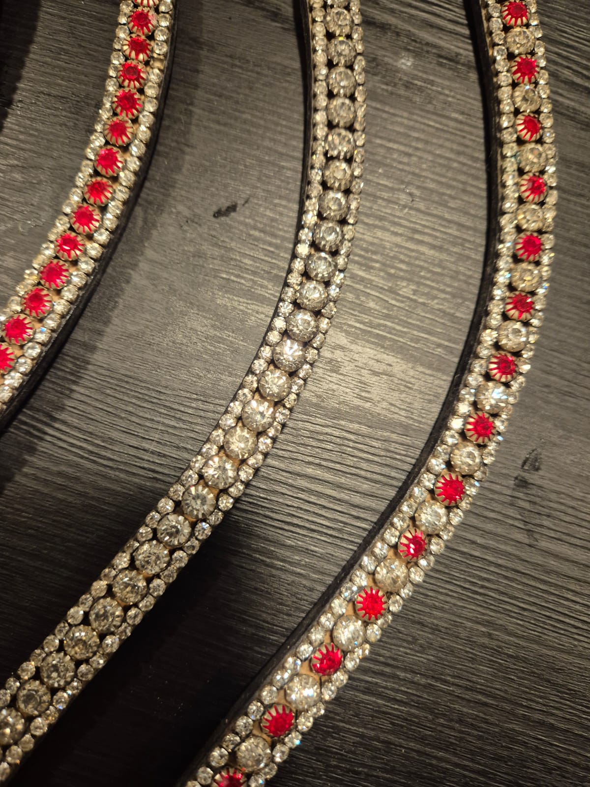 Frontriem Full met steentjes