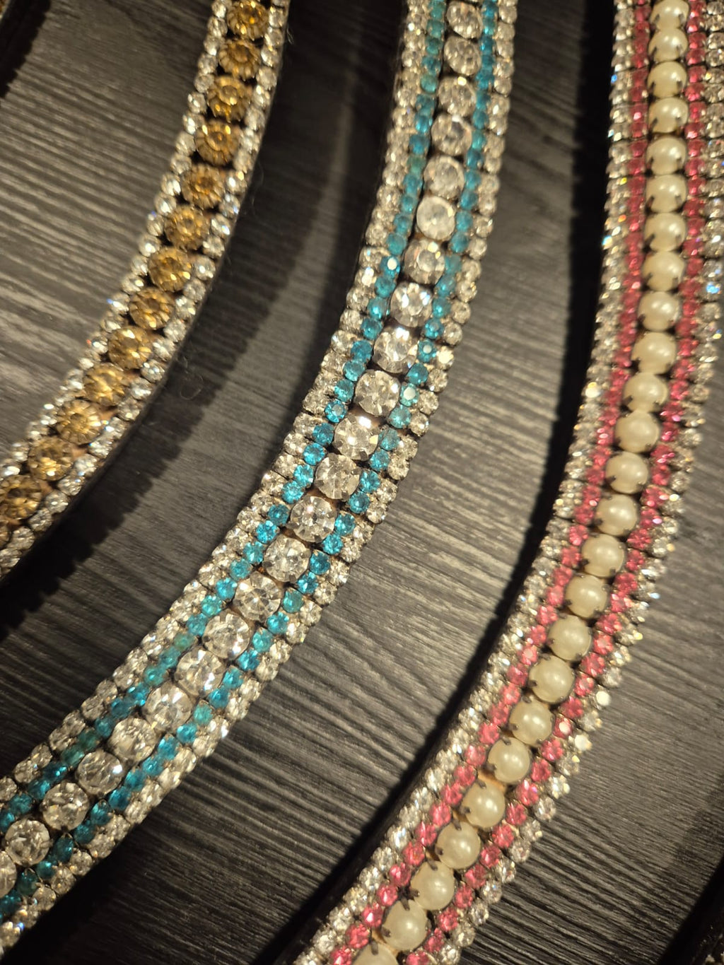 Frontriem Full met steentjes