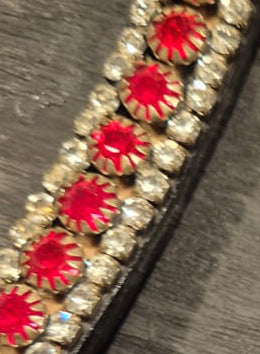 Frontriem Full met steentjes