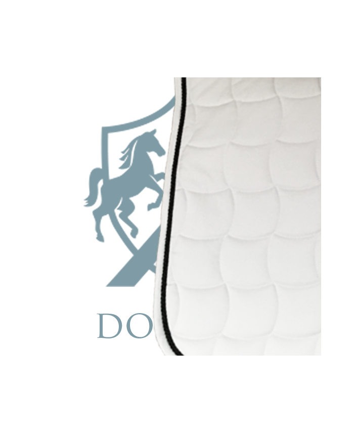 Zadeldek Dressuur Wit/Zwart