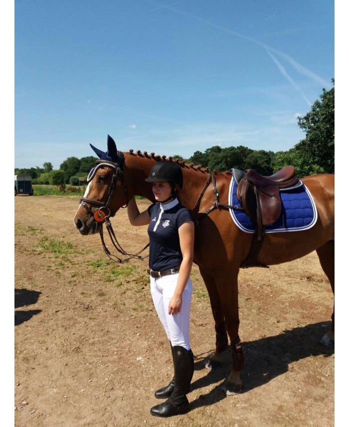 Zadeldek Jumping Marine/Wit