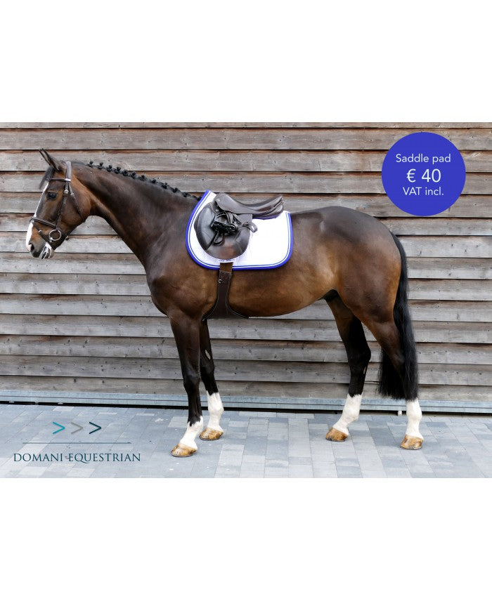 Zadeldek Jumping Wit/Navy